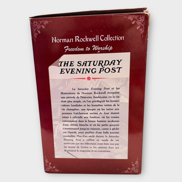 Norman Rockwell Christmas Village Church Building - Picture 10 of 10